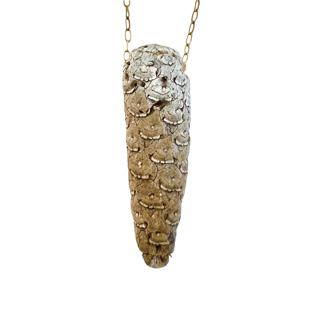 Driftwood Pine Cone Necklace