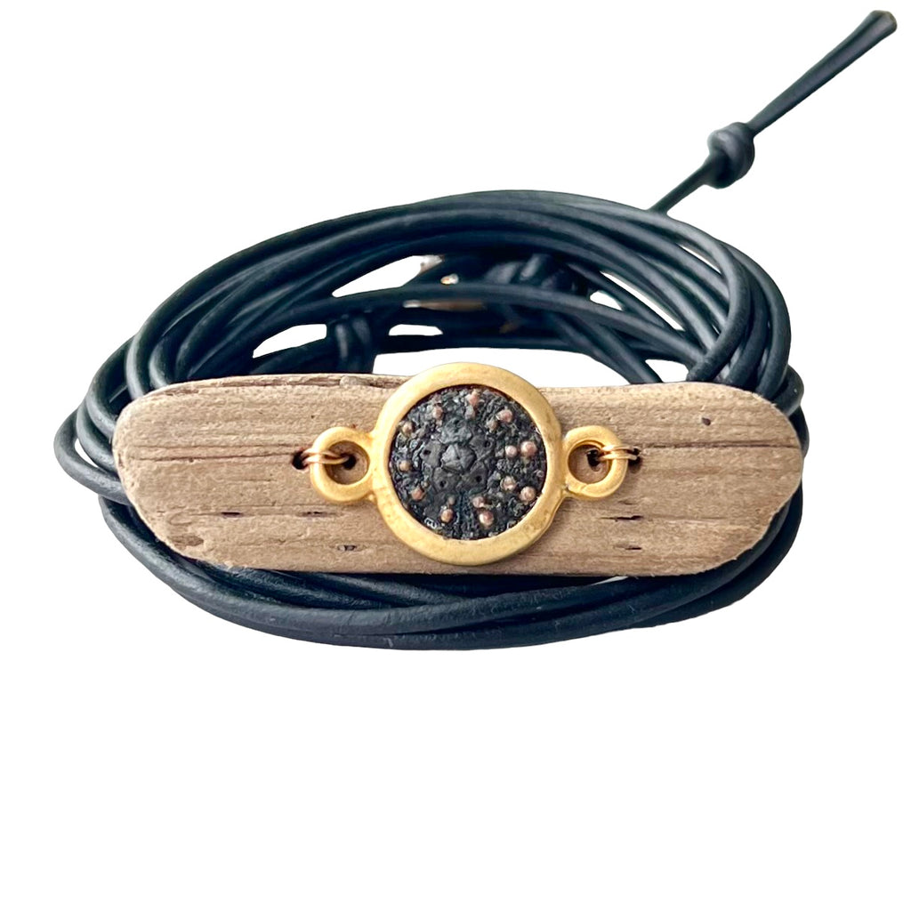 Sea Urchin + Driftwood Bracelet